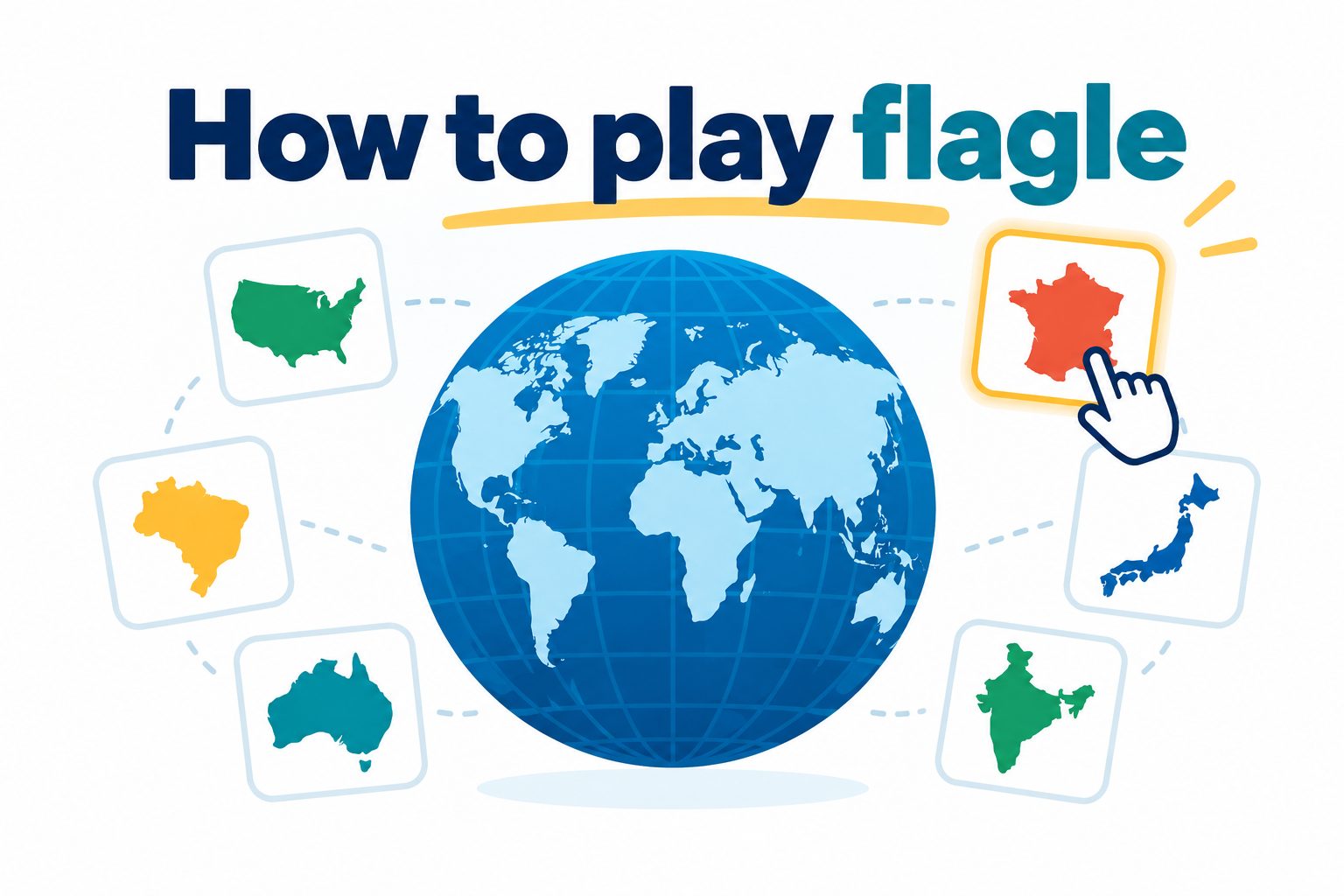 how-to-play-flagle-e2794 Flagle game screen showing a country flag puzzle with guess rows